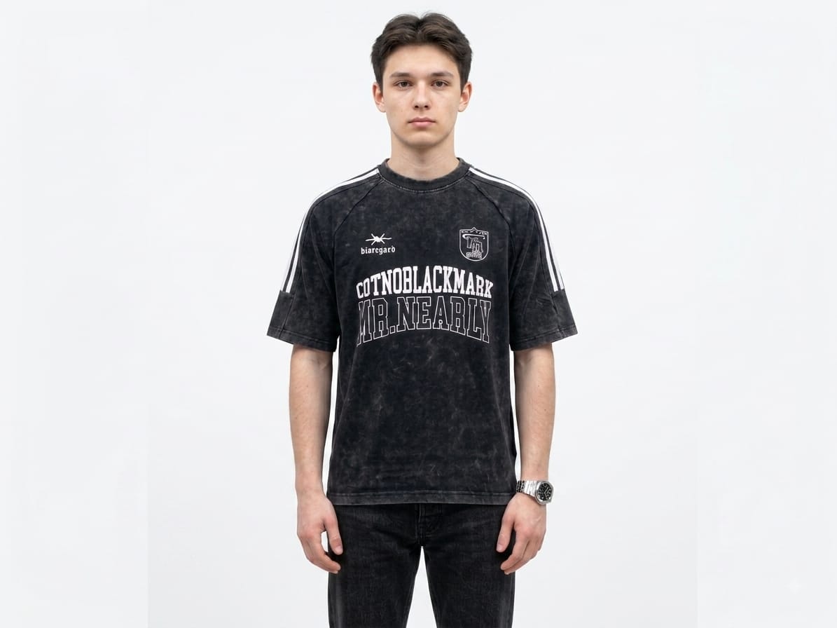 COTNOBLACKMARK Acid Wash Tee